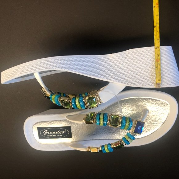 Grandco Sandals  ~ Jade ~ White Sole - Picture 3 of 4